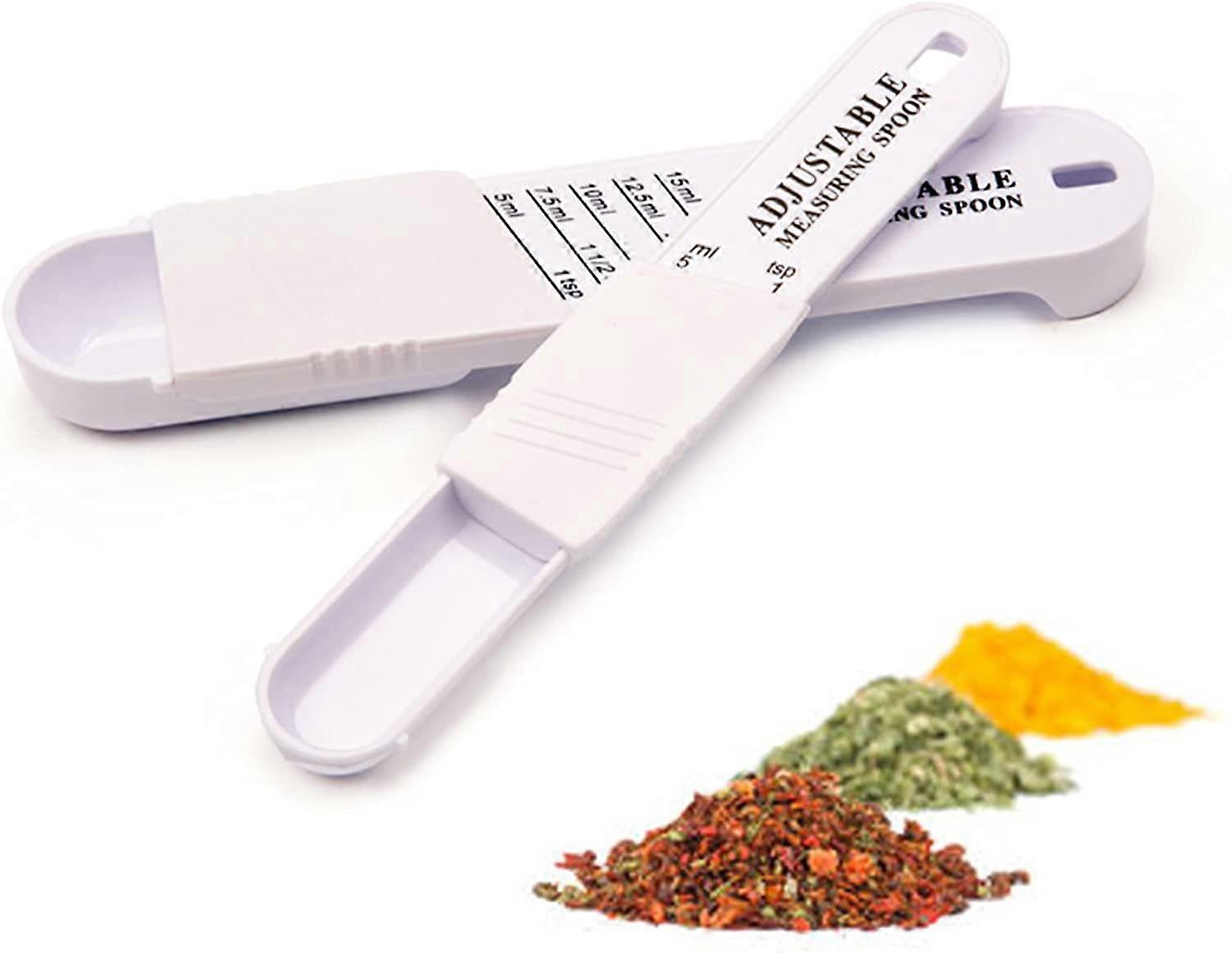 Adjustable Measuring Spoon, Double End All in One Adjustable Scale Metering Spoon for Baking, Cooking