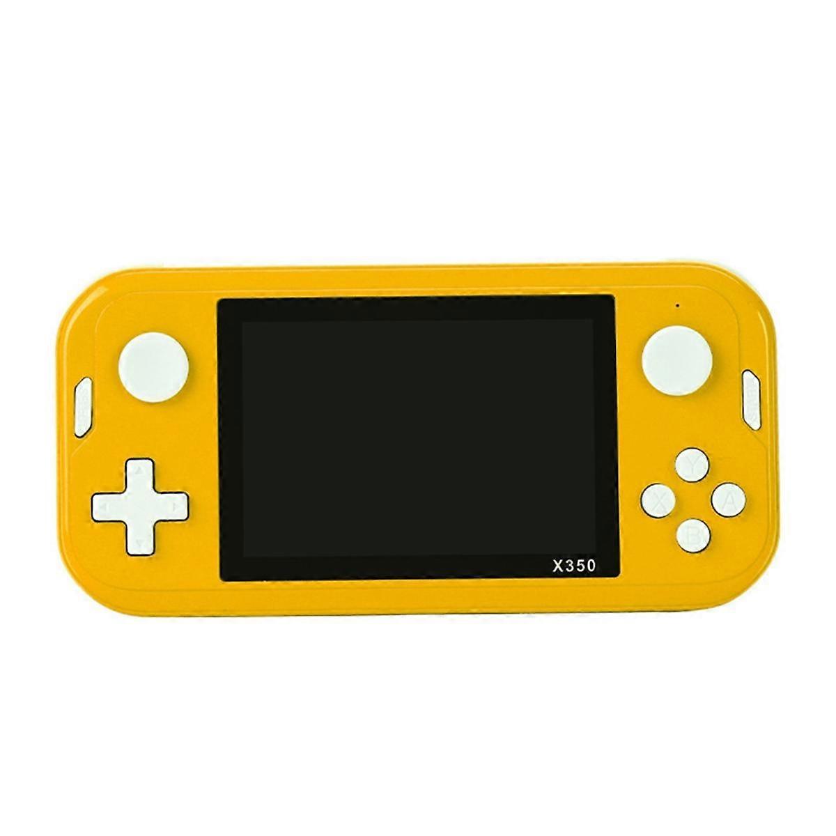 3.5Inch Retro Game Console 8G 6800 Games Portable Handheld Game Console Video Game Console E-Book Yellow