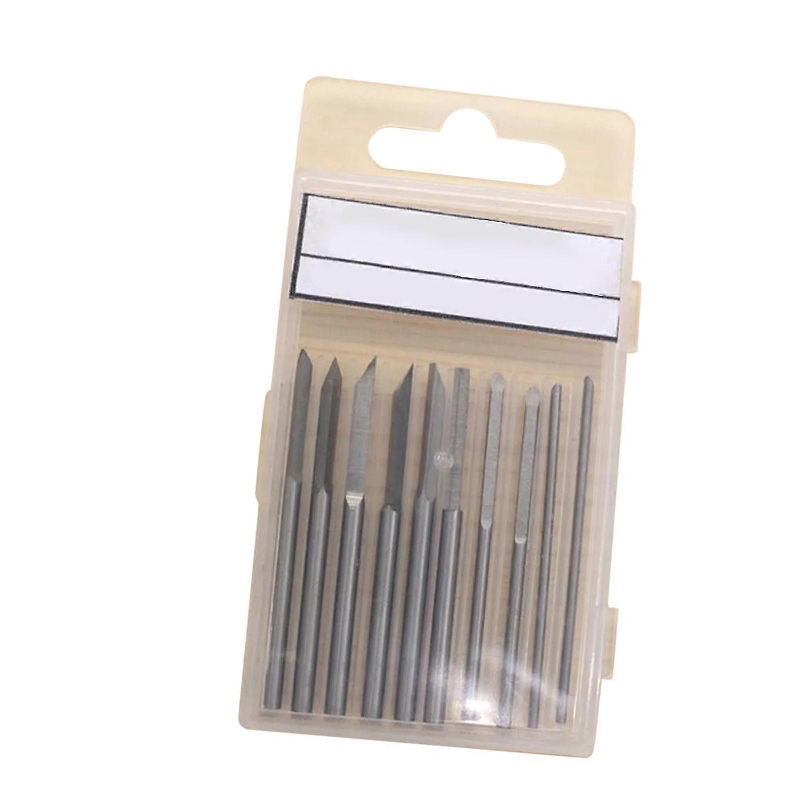 10PCS Wood Carving Chisel Tools Blade Micro Head Handmade Olive DIY Hand Set