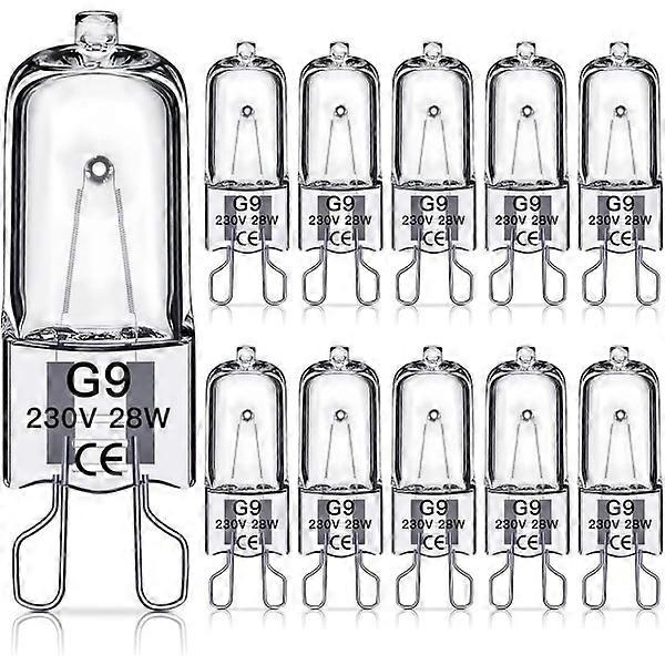 G9 halogen bulb 60W,230V,10 Pack