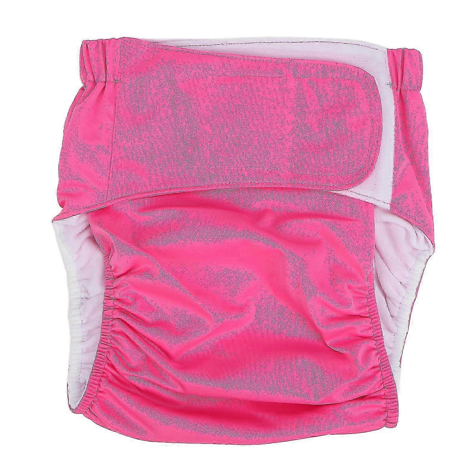Adjustable Adult Cloth Diaper - Waterproof Washable Reusable - Elastic Incontinence Nappy for Elderly