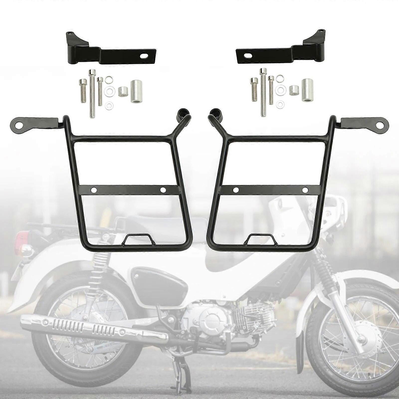 Side Saddle Bag Mounting Bracket Black Fit For Honda CROSS CUB SUPER CUB Right
