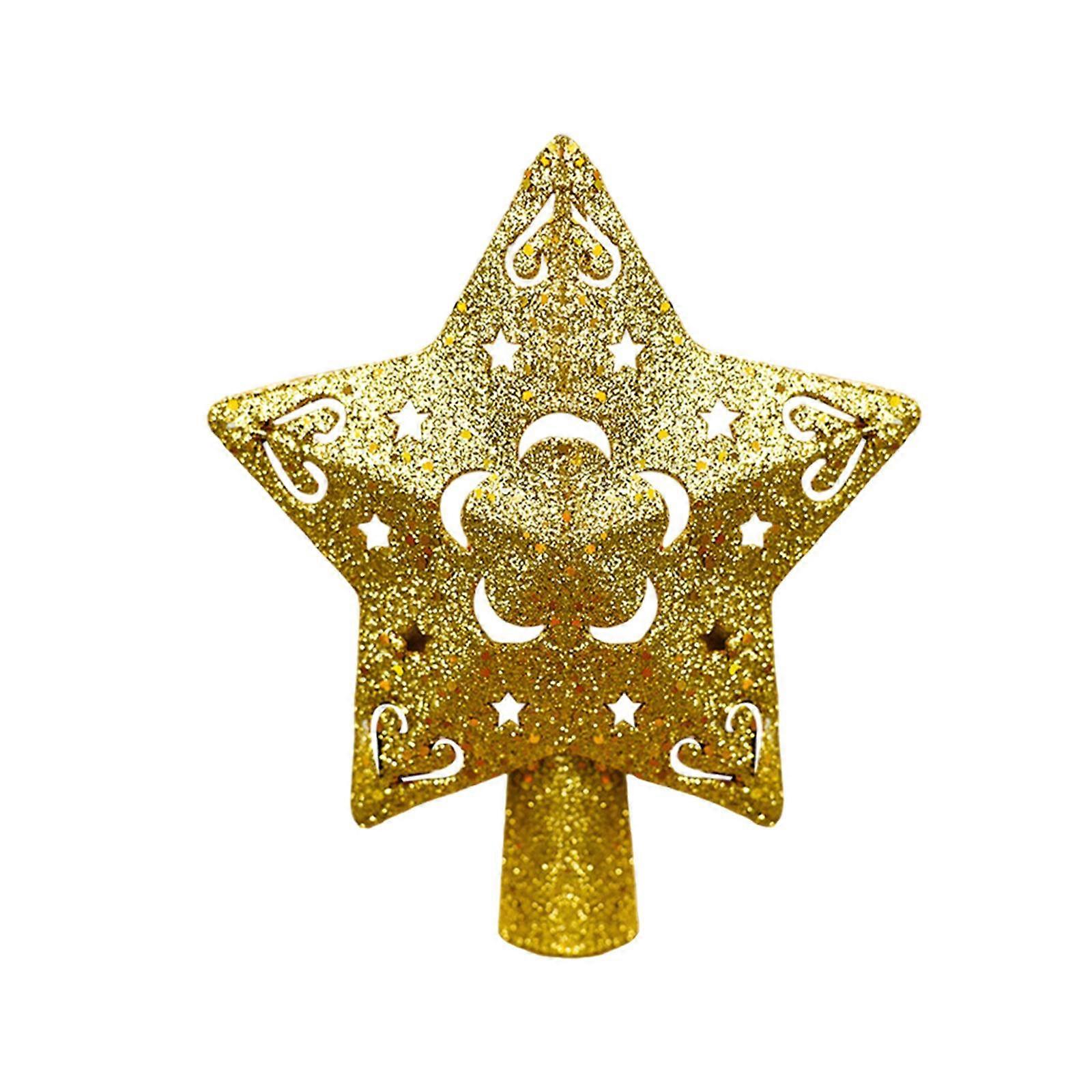 Christmas Tree Topper Lighted 3D Glitter Dynamic Projection for Xmas Holiday Star