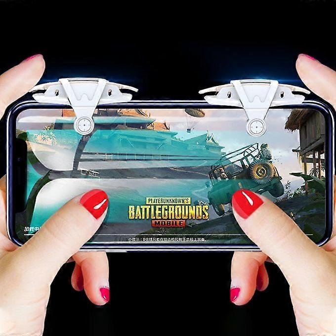 M9 Eating Chicken Game Handle Estimula el campo de batalla para lanzar rápidamente botones físicos Toist In Eating Chicken Artifacts (Blanco)XD2458-370