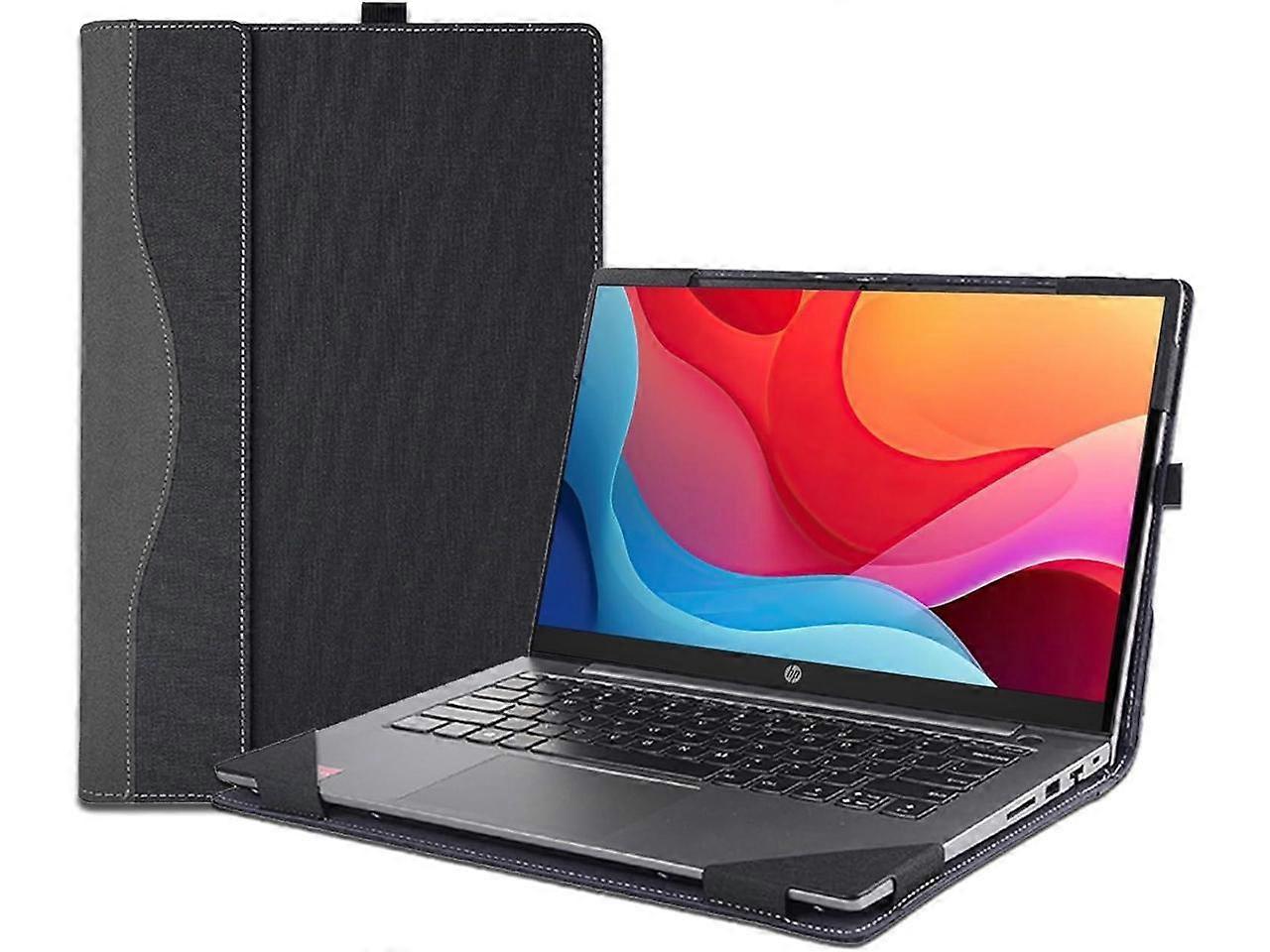 Laptop Case Cover for 16 inch HP Pavilion Laptop 16-af 16t-af & 16-ag 16z-ag,Separable PU Leather Notebook PC Sleeve Protective Bag with Pen Holder an