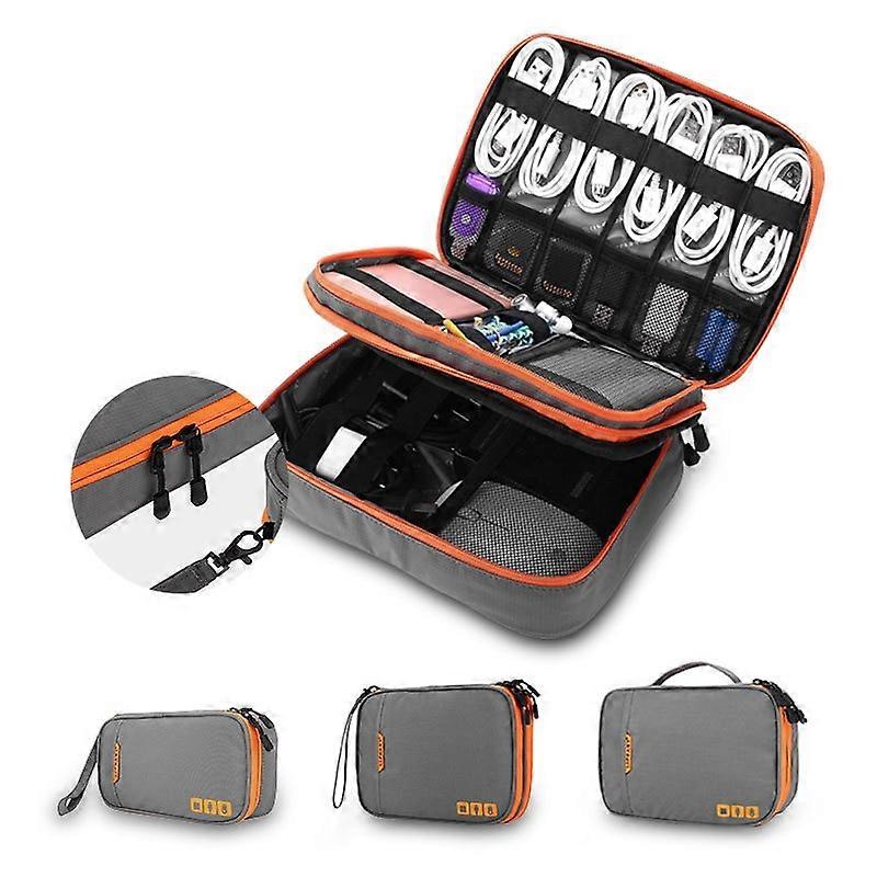 Multi-function Travel Digital Storage Bag Mobile Power Headset U Disk Data Cable Storage Bag Cable Bag USB Gadget Organizer