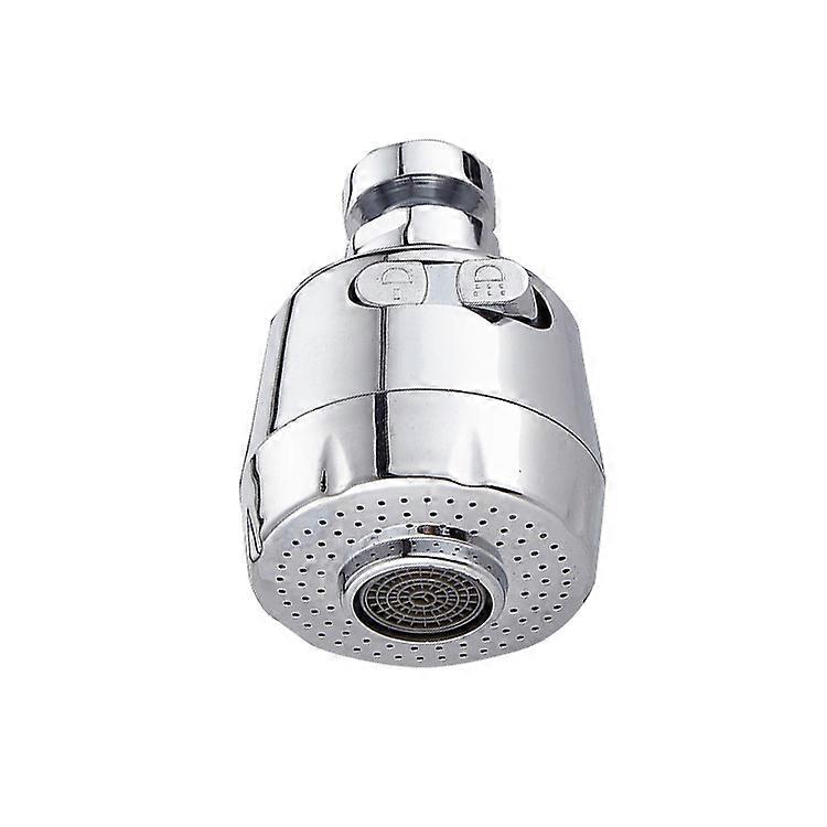 Faucet Aerator, 360 Swivel Faucet Aerator, Water Saving Faucet Filter Regulator Spray Head Nozzle for Kitchen Bathroom, 2 Modes, 7.7*5.2cm (Silver) YD
