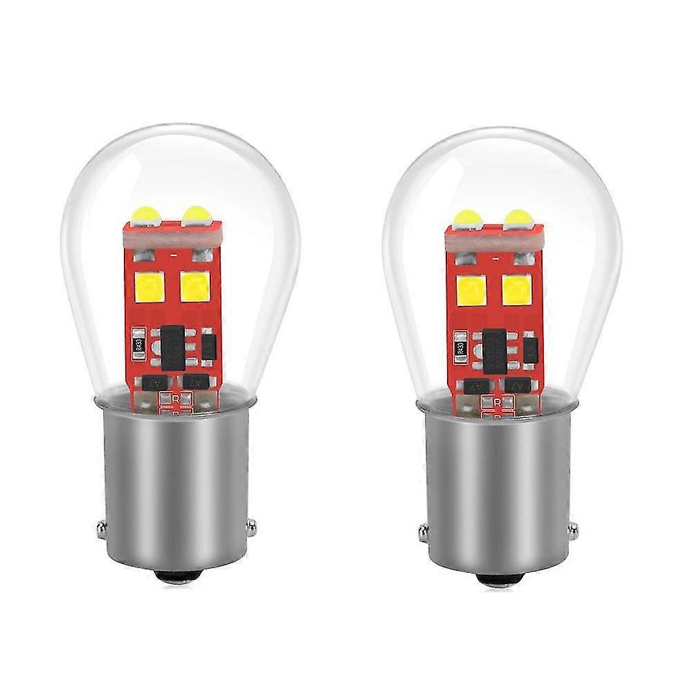 2pcs Turn Signal Light 1156 Bay15d Lamp 6smb Led Bulbs