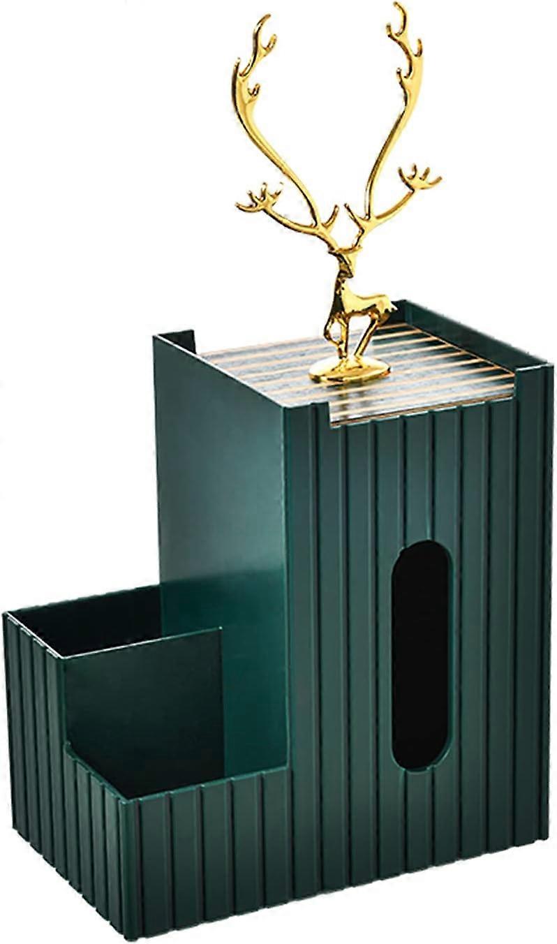 Tissue Box Cover Organizer, Portable Tissue Holder Rectangular, Desk Organizer with Tissue Holder