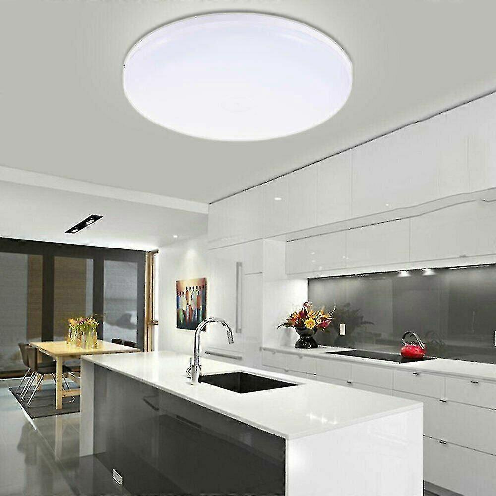 18w Led Ceiling Light Bright Round Panel Down Wall Kitchen Bathroom Lamp Cool