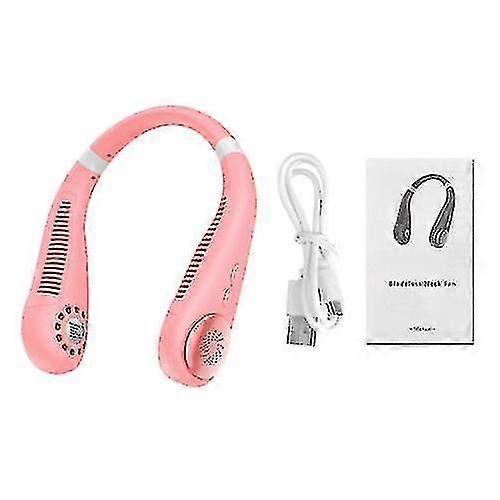 Usb Rechargeable Air Cooler Mini Neck Fan Hanging Portable Bladeless Neckband