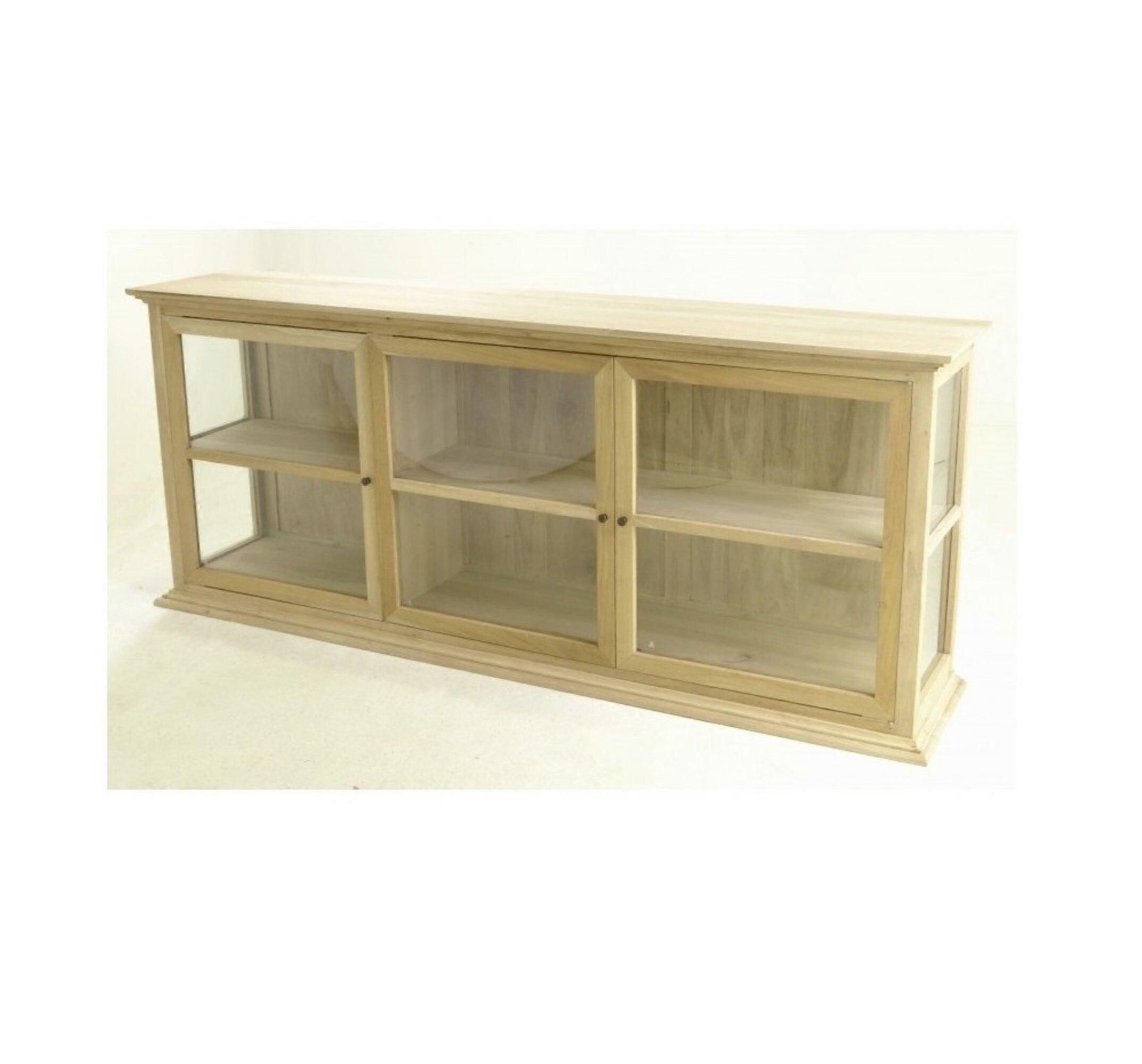 Large Display Sideboard With Glass Doors