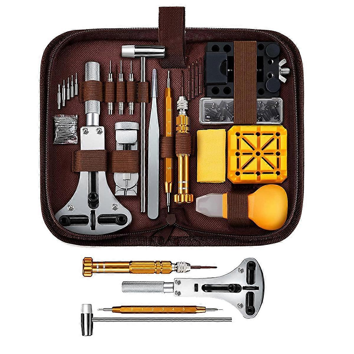 149 Pcs Watch Adjustment Tool Kit, Watch Battery Replacement Tool Kit, Watch Back Remover Tool, Spr