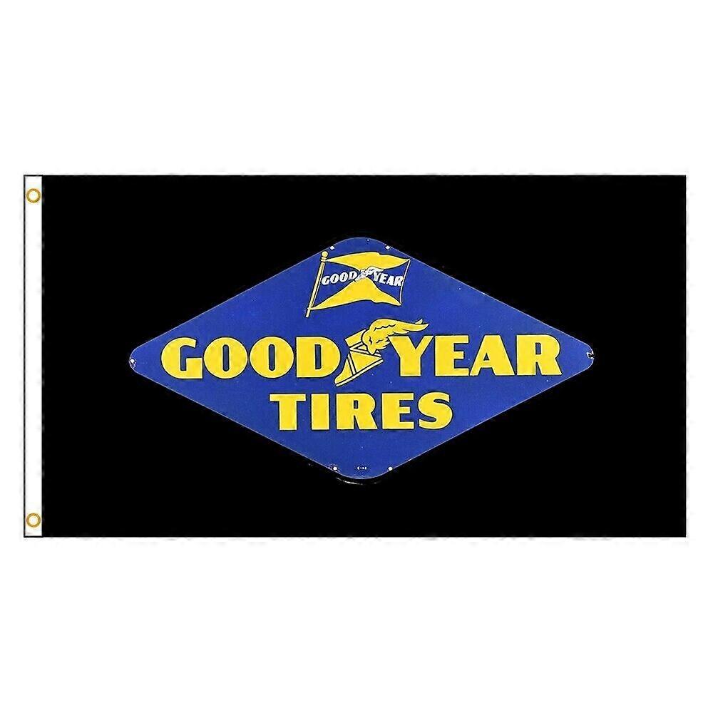 Goodyear dæk sort flag banner stil 183