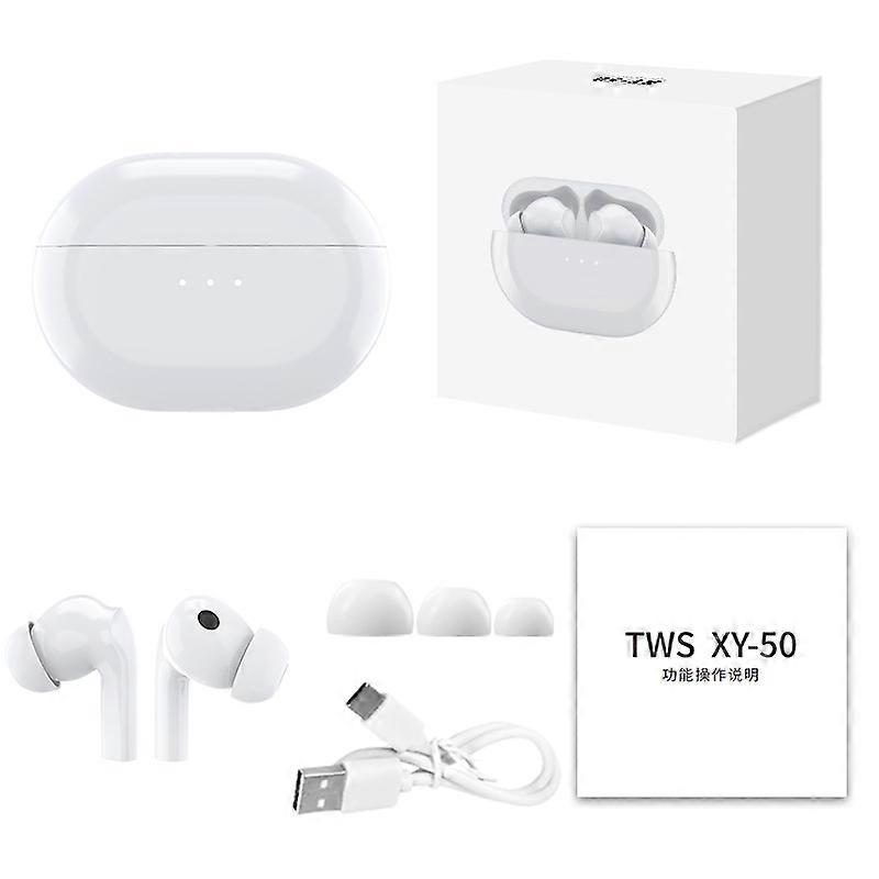 Bluetooth True Wireless xy-50 ANC Noice Reduction TWS Music Earphones White