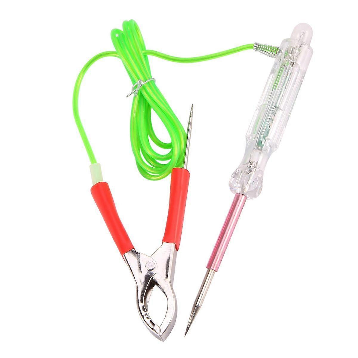 Automotive LED Circuit Tester 6-24V Test Light with Dual Probes 47 Inch Antifreeze Wire Alligator C