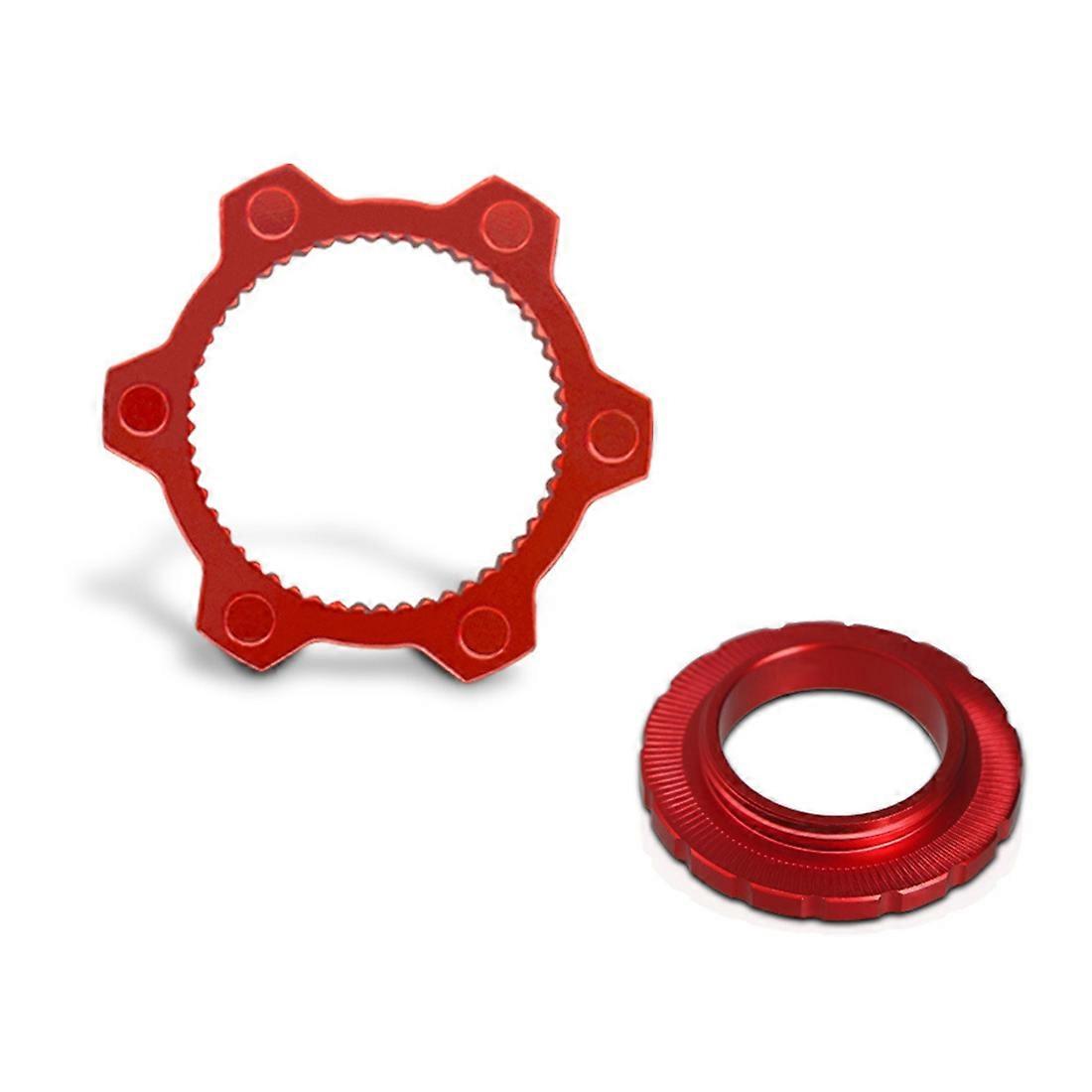 Bike Hub Center Lock to 6 Hole Adapter Mountain Bicycle Middle Lock Conversion Seat 6 Bolt Rotor Di