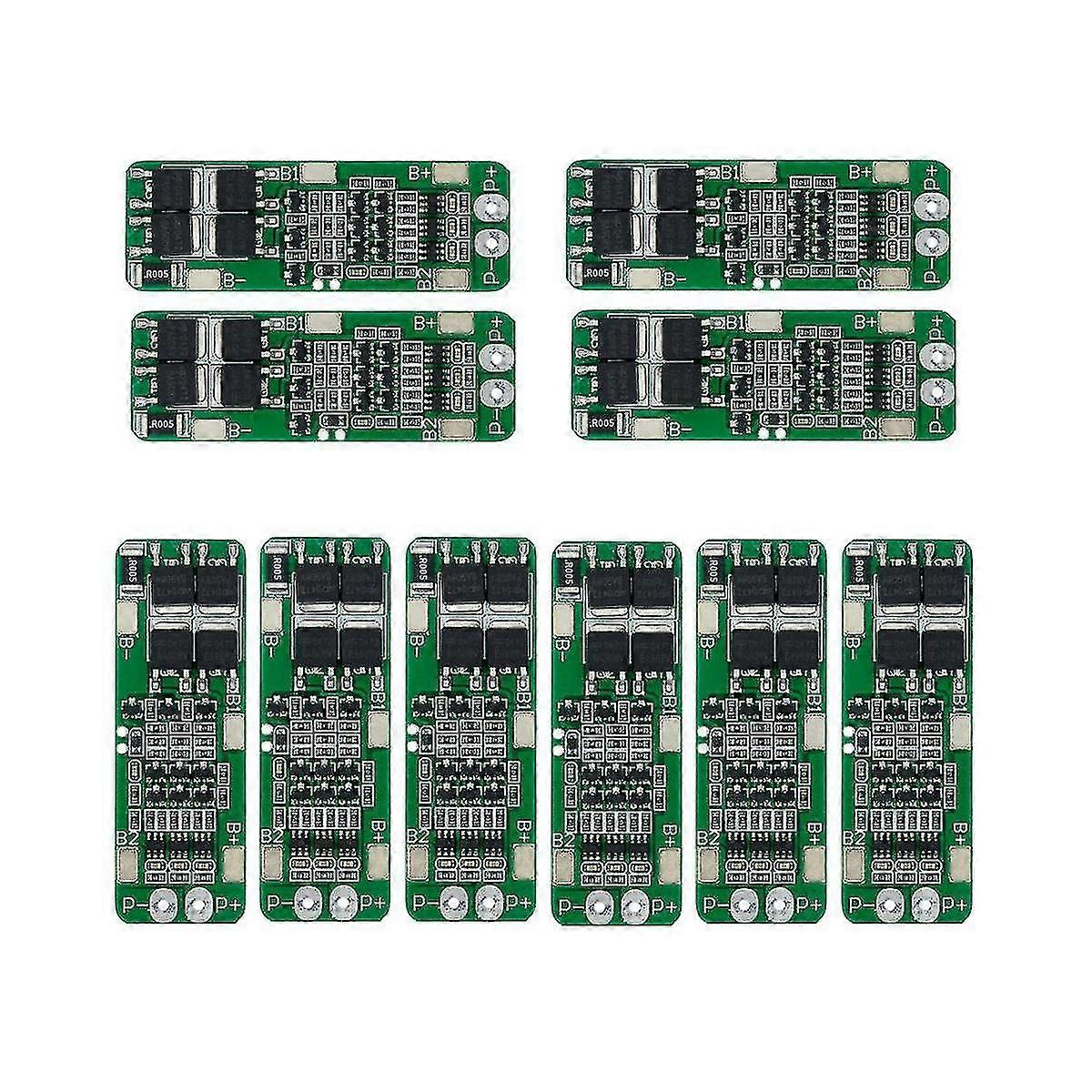 10pcs 3s 20a - 18650 Charr Pcb Bms Board For 12.6v - Cell