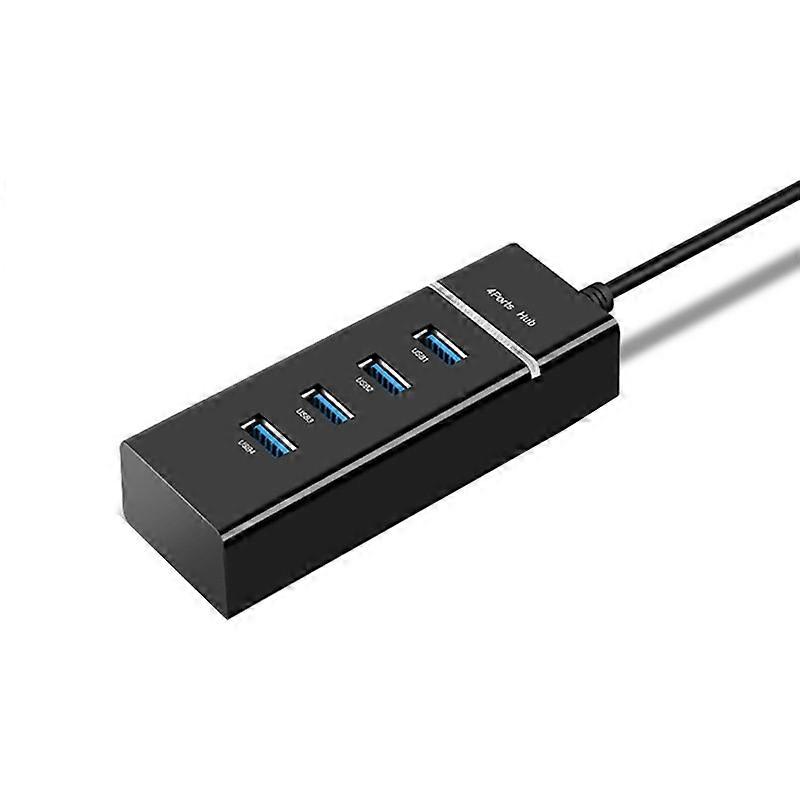 4-port USB2.0 HUB,Style With Light Bar Black With Light Bar Black