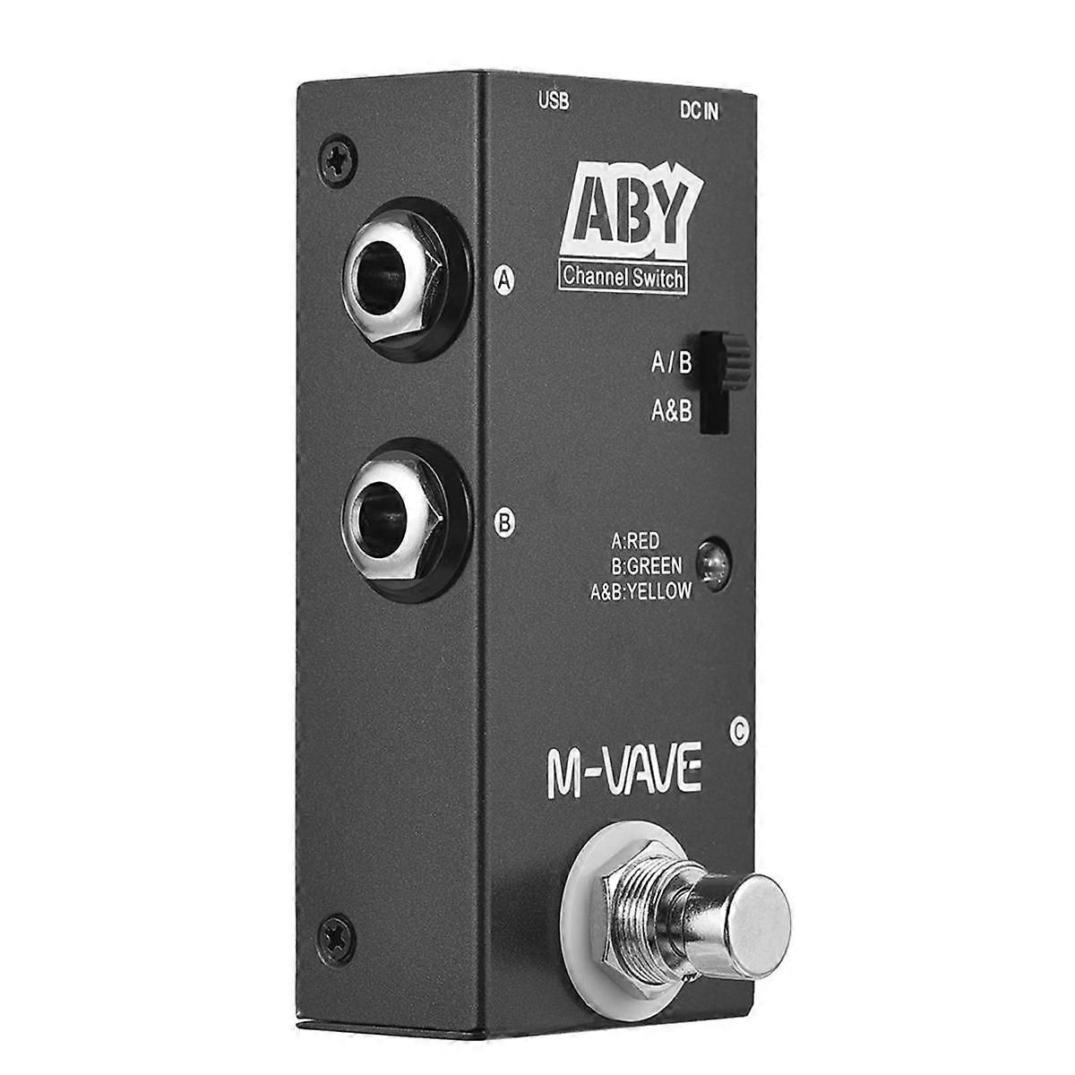 ABY Line Selector AB Switch Mini Guitar Effect Pedal True Bypass Guitar Bass Pedal AB Box - ABY Cha