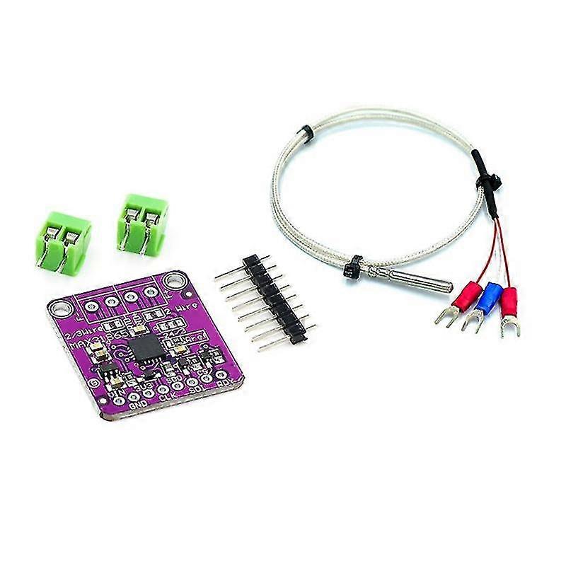 Max31865 Pt100/pt1000 Rtd-to-digital Converter Board Temperature Thermocouple Sensor Amplifier Module 3.3v/5v