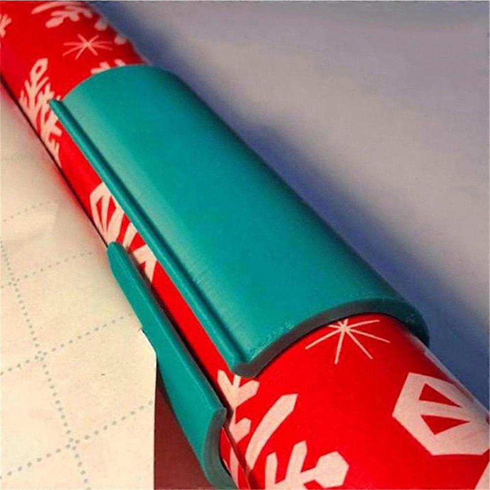 Wrapping Paper Cutter, Birthday & Christmas Gift Wrap Cutter Easy Quick to Cut Portable Sliding Wrapping Paper Roll Cutting Tool for Most of Paper