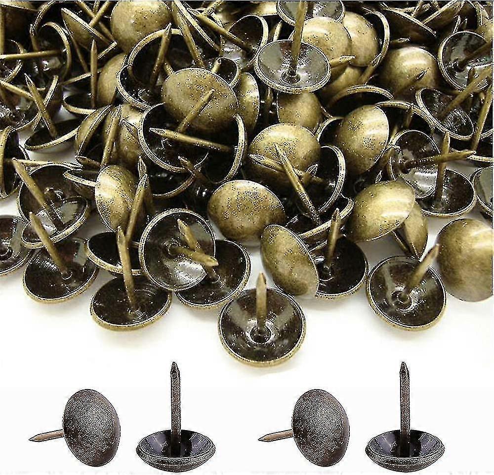 1000pcs Upholstery Nails, Heavy Duty 17x11 Mm Bronze Decorative Upholstery