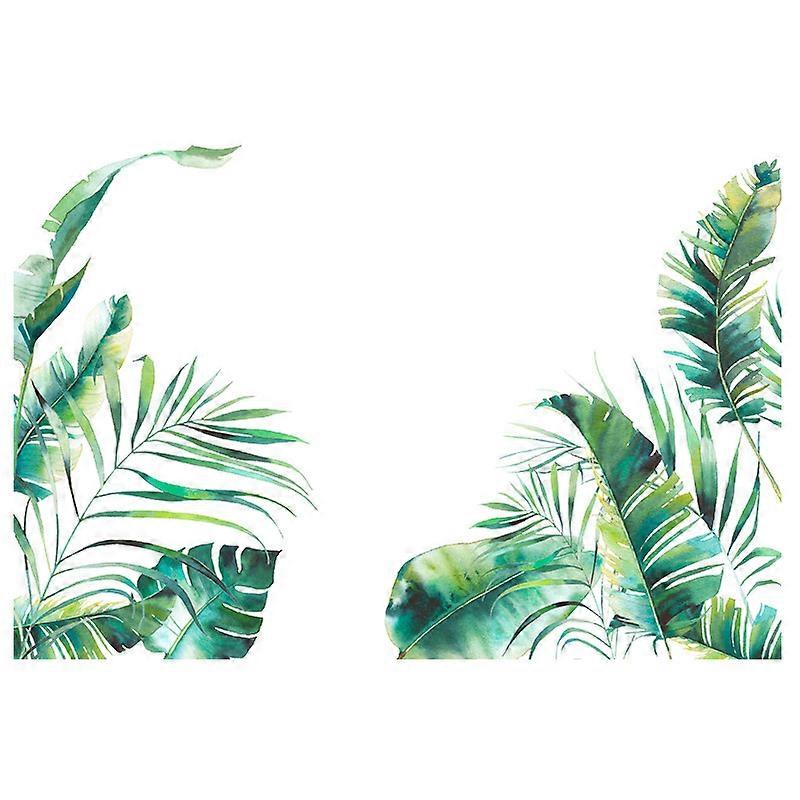 1set Leaf Tropical Plants Wall Sticker