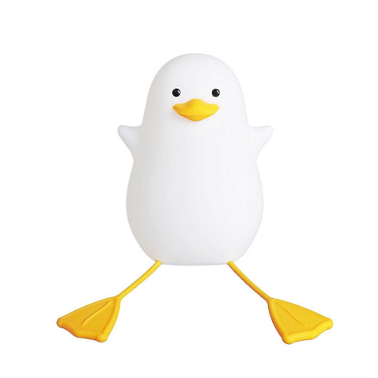 1pc Duck sensor night light lying flat duck silicone pat light