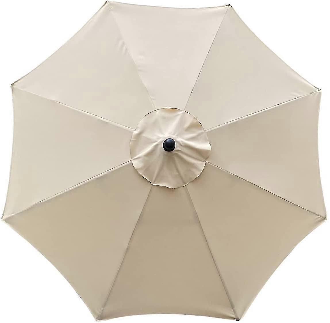 غطاء بديل للمظلة، 8 أضلاع، 3 أمتار، مقاوم للماء، مضاد للأشعة فوق البنفسجية، قماش بديل، بيج