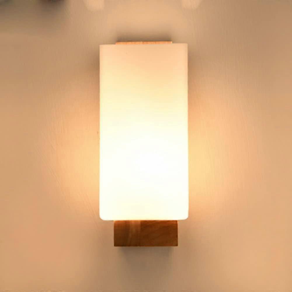 Scandinavian Simpe Style Wooden Wall Lamp Wall Sconce For Bedside Living Room Staircase Hallway