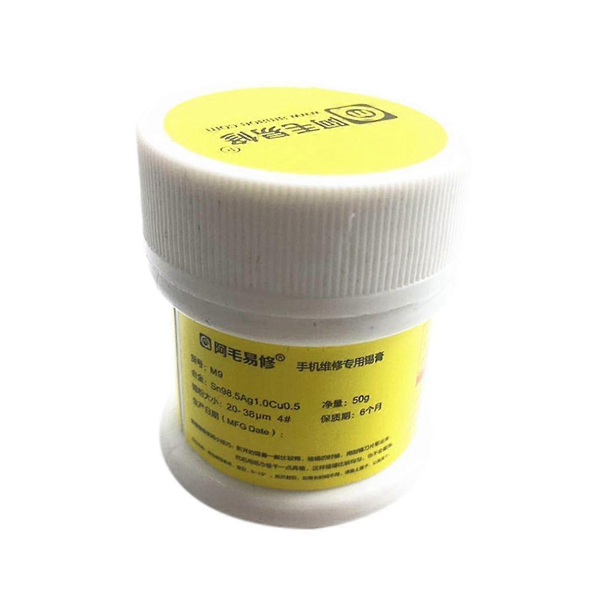 M9 Solder Paste 50g High Temperature Sn42Bi58 Tin Paste Flux for Mobile Phone PCB BGA SMD Repair T