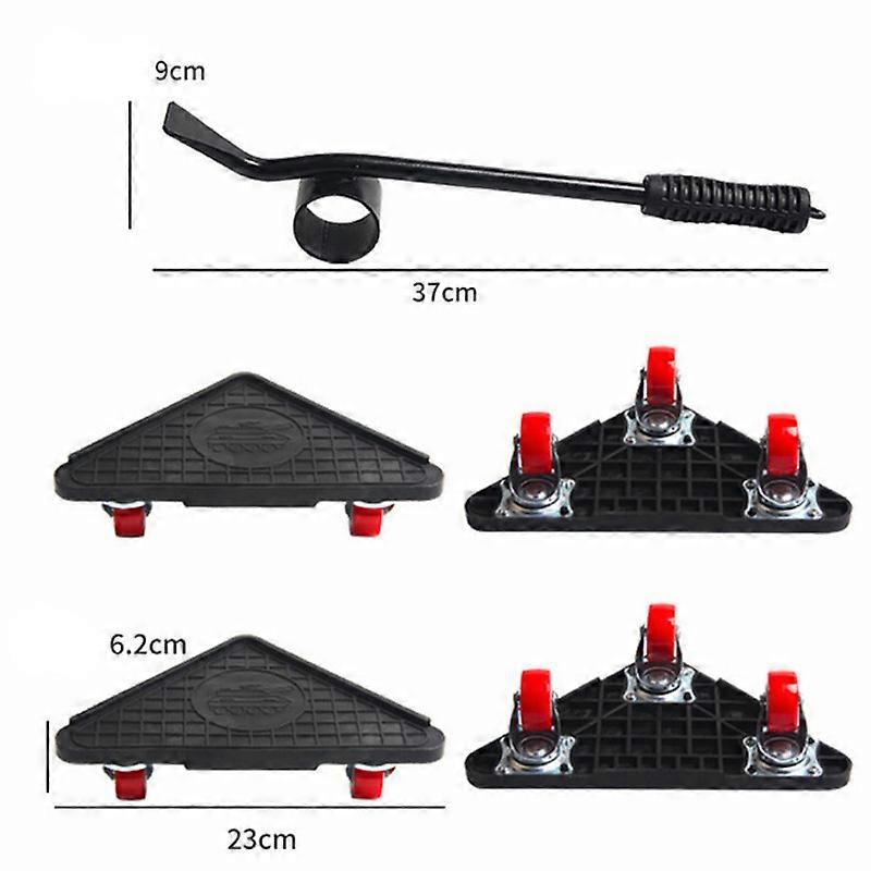 EVAGO Rubber Wheel Moving Dolly Furniture Dolly for Heavy Objects 360 Rotation Wheels Mover Roller Dolly for Moving 400KG Load Capacity Furniture Move