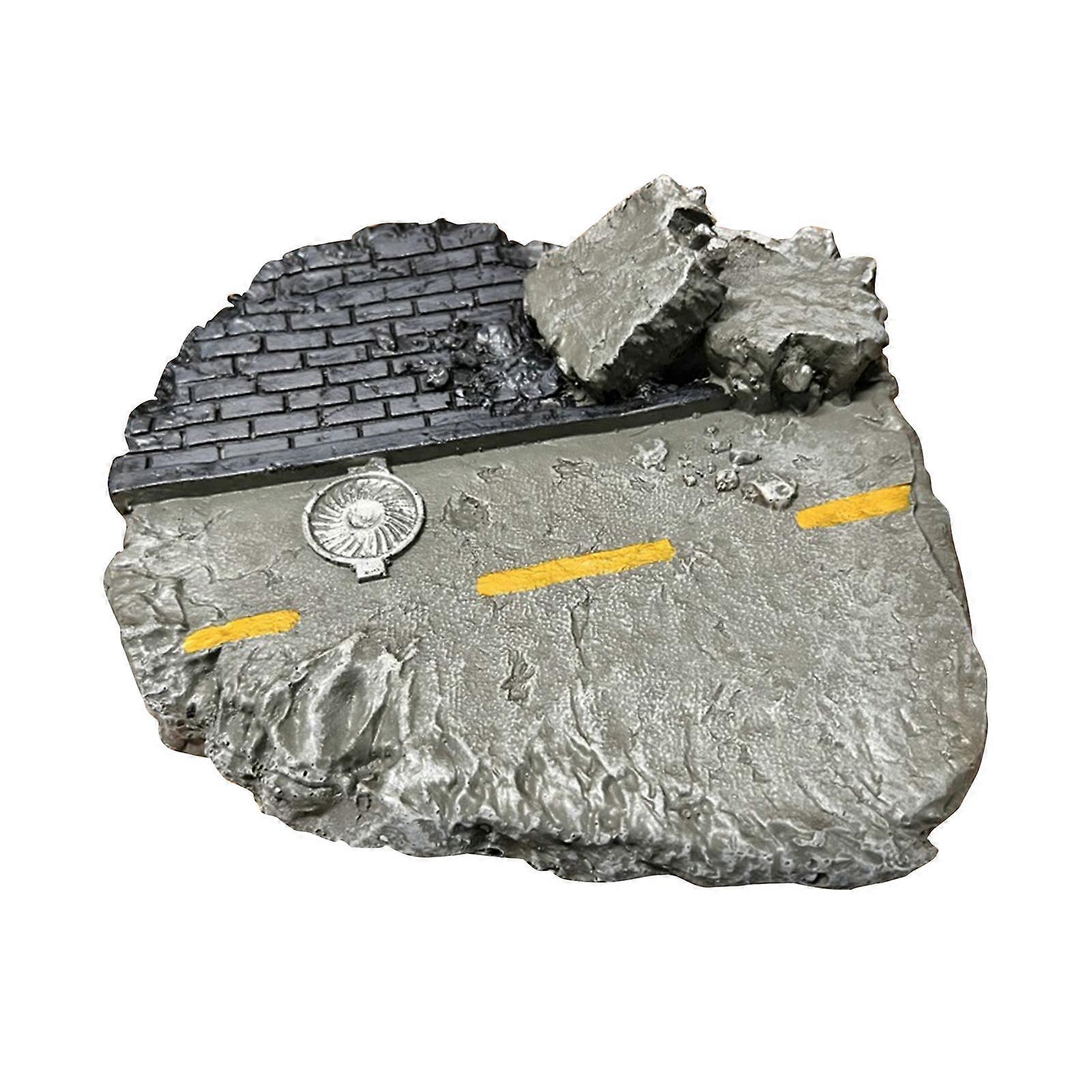 Gaming Building Ruin Miniature Hobby DIY Crafts for 1/18 1/24 Layout Scenery A