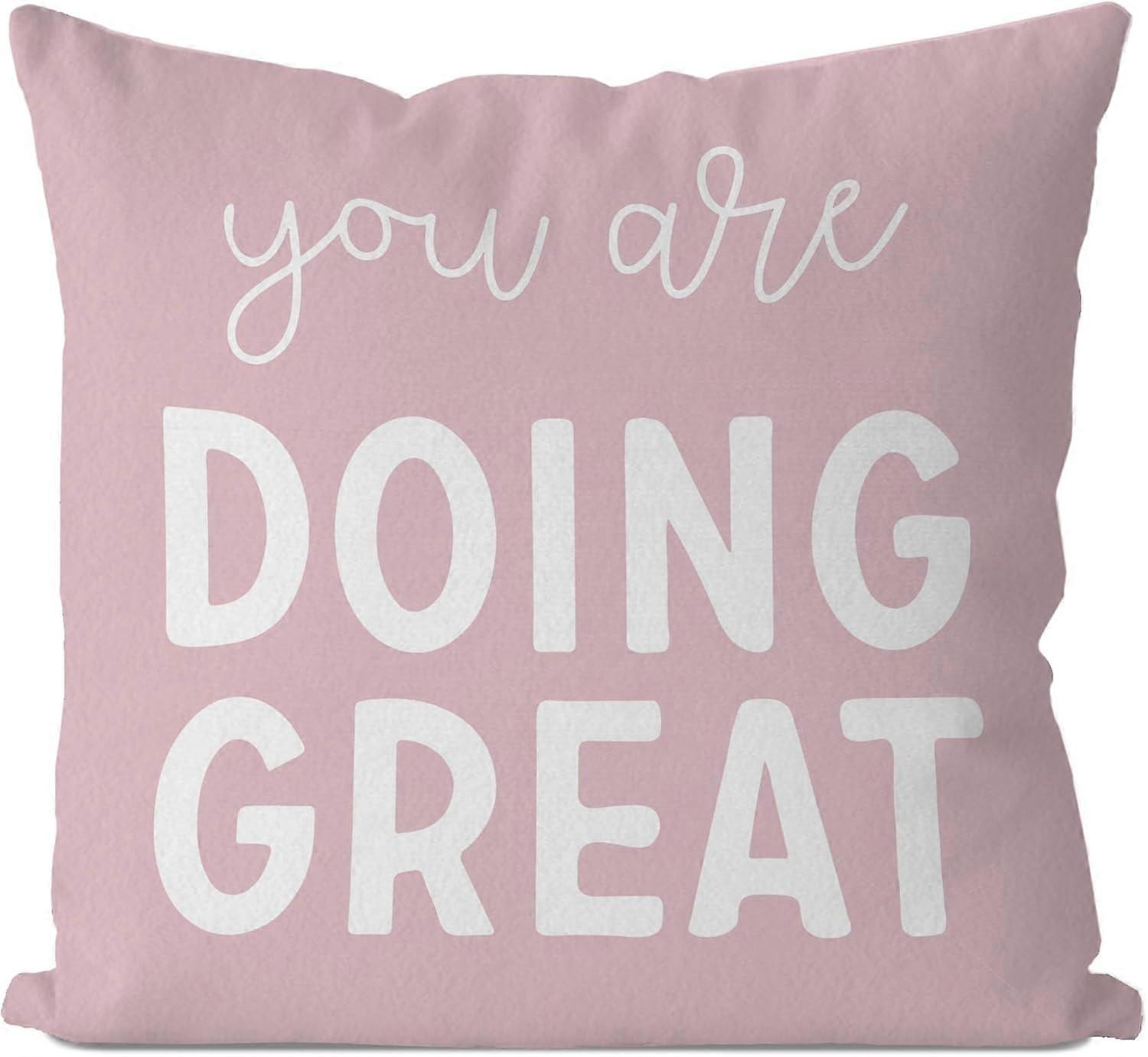 あなたは素晴らしい教室の枕カバーをやっています,心を揺さぶる教室スロー枕カバー,就学前の教室の枕カバー18x18,教室の装飾(ピンク