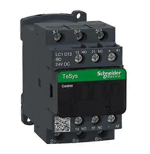 LC1D12 LC1D12BD LC1D12BDC  TeSys D contactor - 3P(3 NO) - AC-3 - = 440 V 12 A - 24 V DC coil