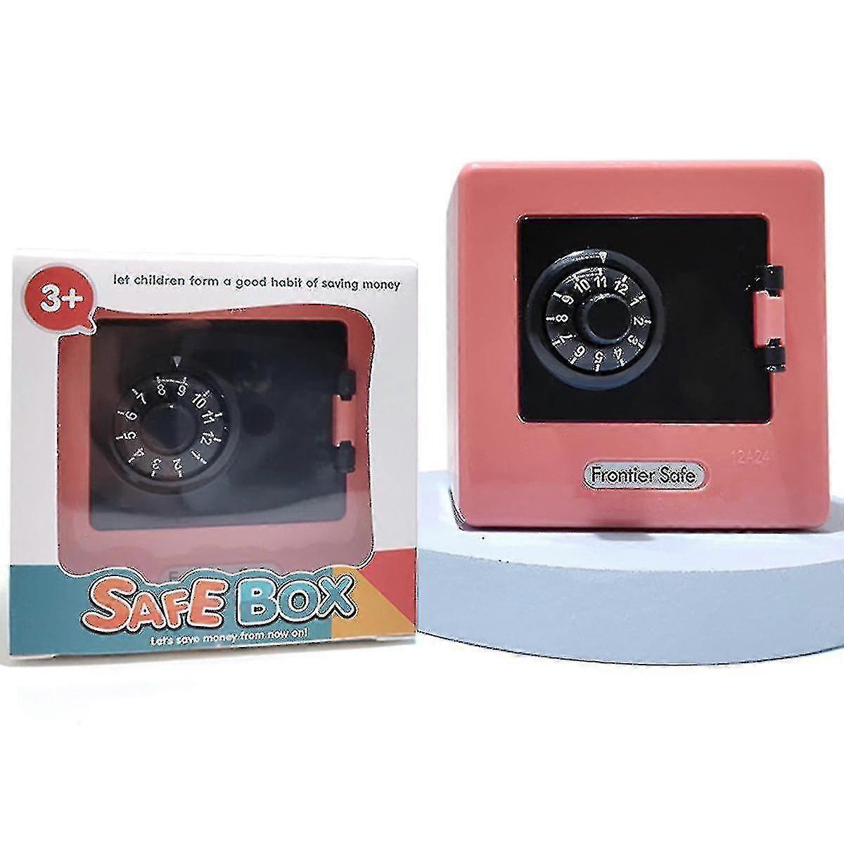 Password Unlock Safe Toy , Box With Wider Coin Slot Coin Saver Bank High Simulation Code Bank Rotating Password Bank For Kids