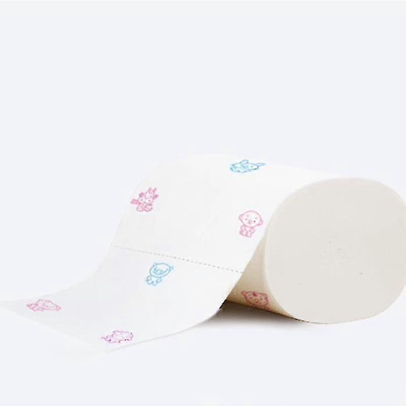 5-lagers toalettpapper Bulk Rolls Badpapper Badrum Vit Soft-YH