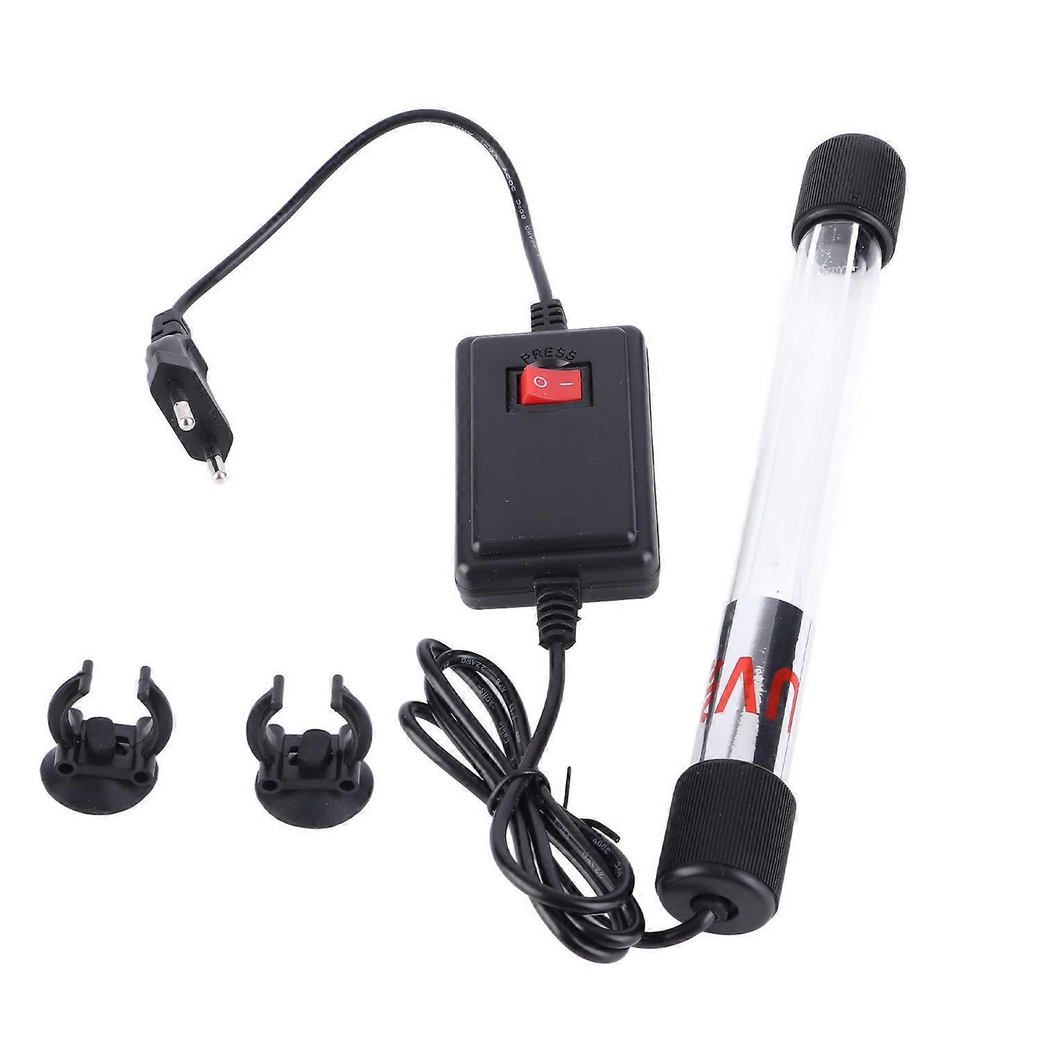 Aquarium Submersible UV Lamp Fish Tank Water Purification Algae Clean Light EU Plug 220V9W