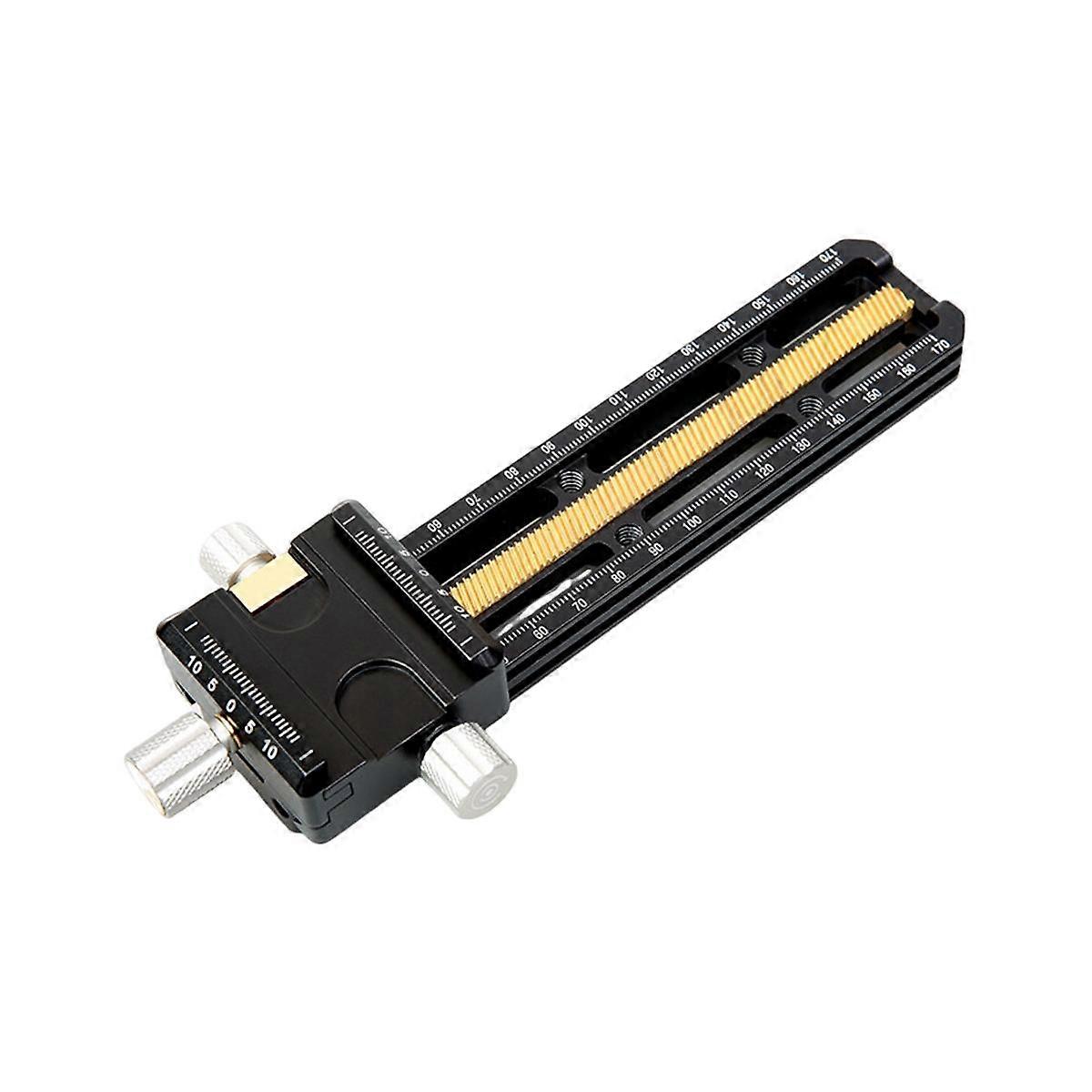 170mm Macro Focusing Rail Slider with Arca-Swiss Fit Clamp Quick Release Plate for Close-Up and Photography