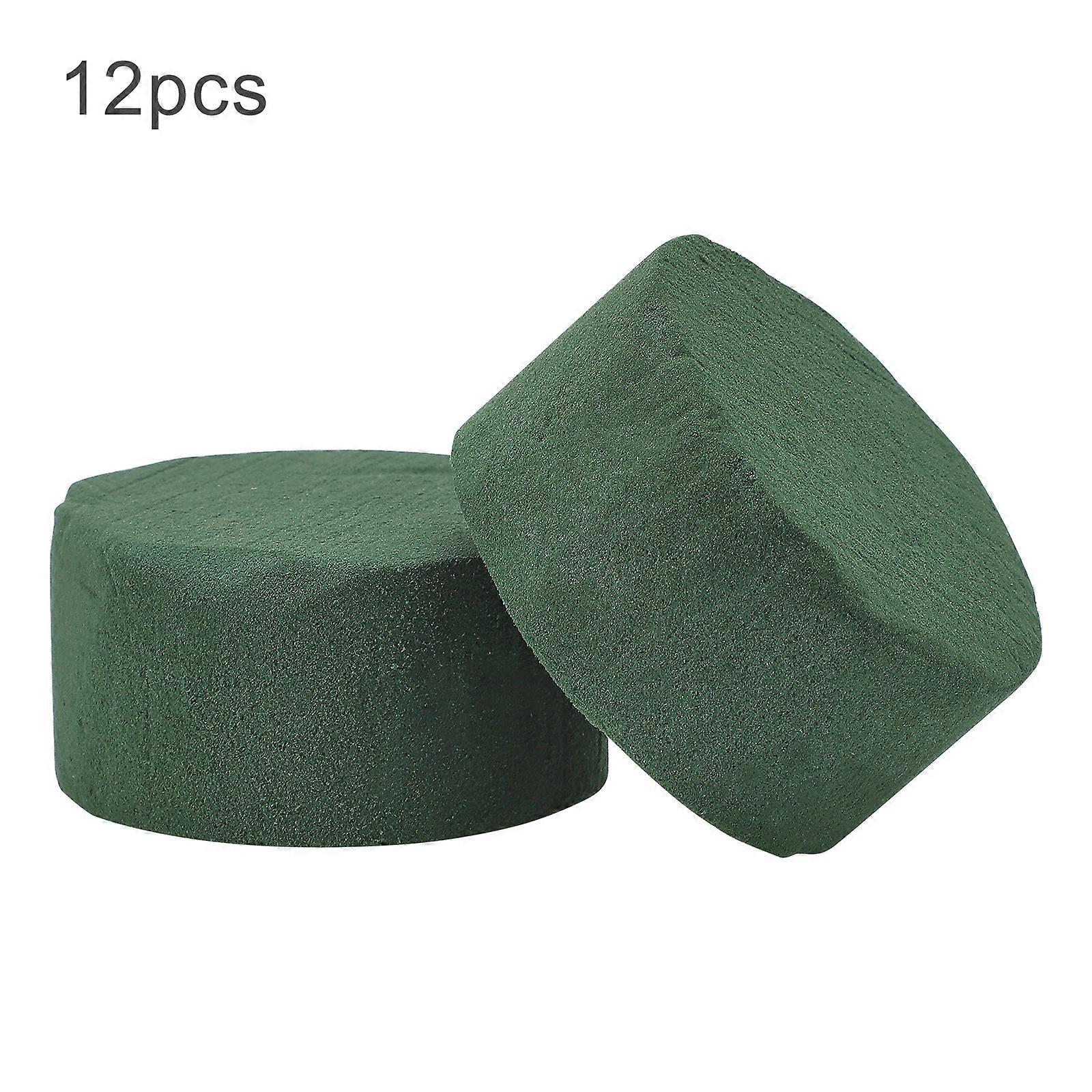 12pcs Floral Foam Round Dried Flower Foam Blocks Handmade Flower Arrangement Materials
