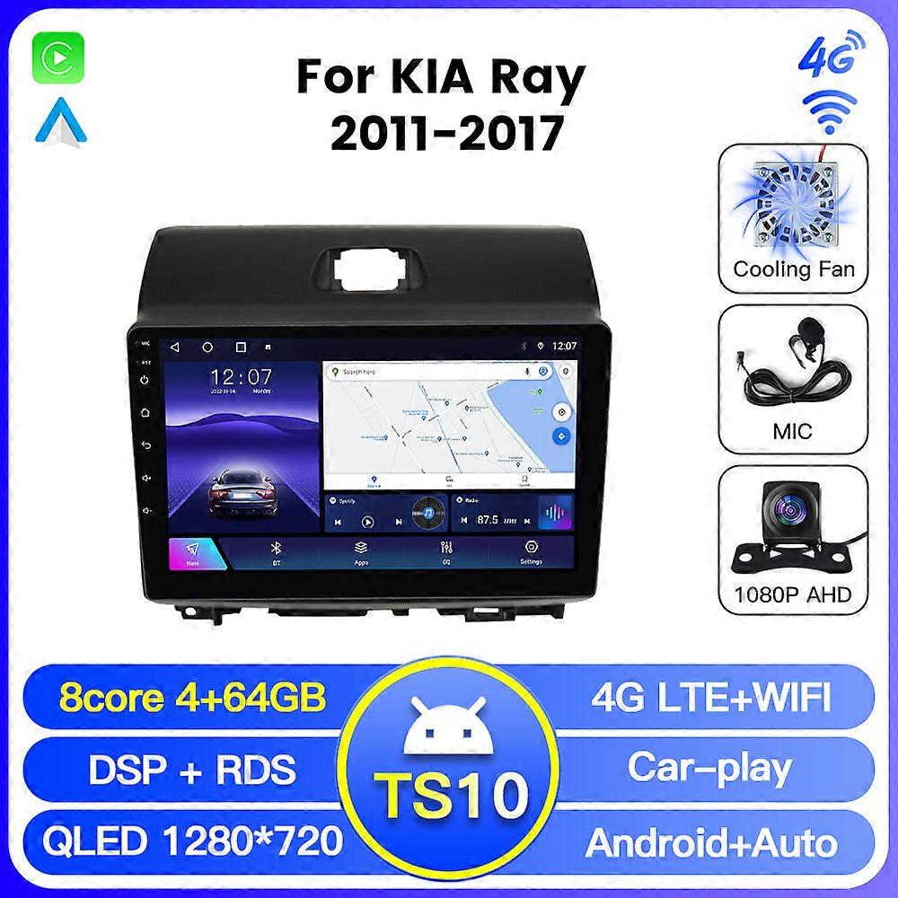 Android 12 All In One Intelligent Systems Car Radio Multimedia Navigation for Kia Ray 2011-2017 Navigation GPS Head Unit CarPlay