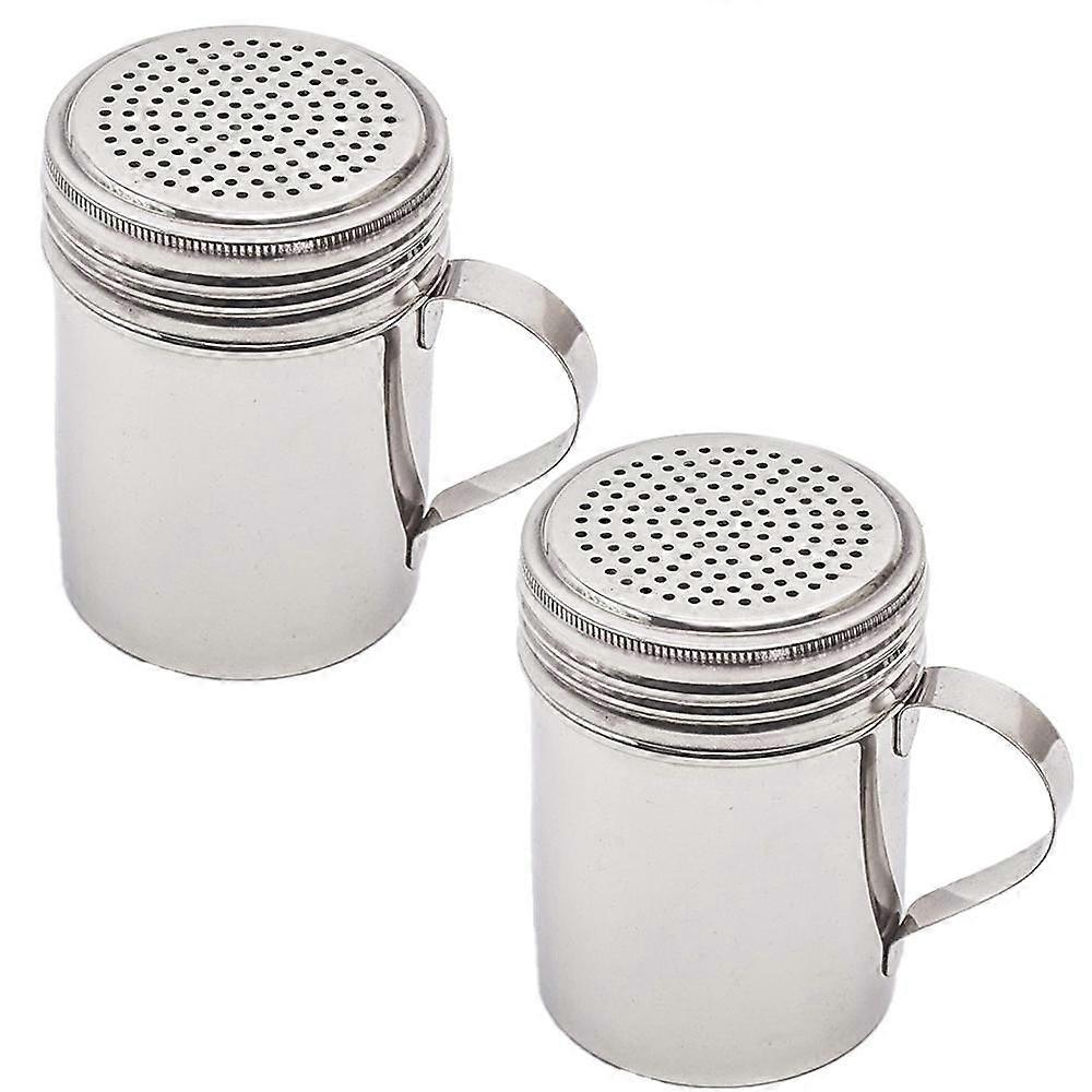 Stainless Steel Dredge Shaker with Lid and Handle Ideal For Salt, Spice, Sugar
