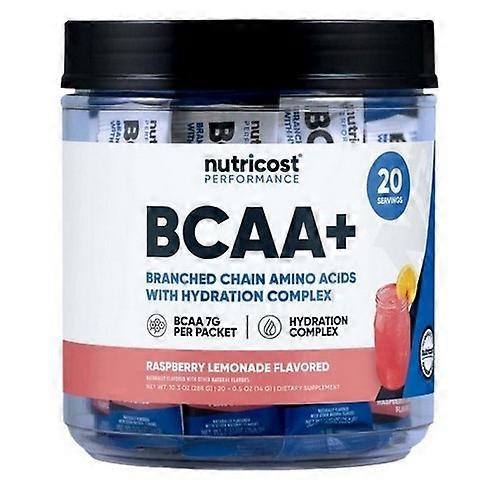 Nutricost BCAA + Hydration Stickpacks Raspberry Lemonade ,20 Sticks