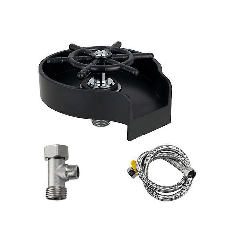Spray Flusher Black+Soft Hose+G1/2 Three-way