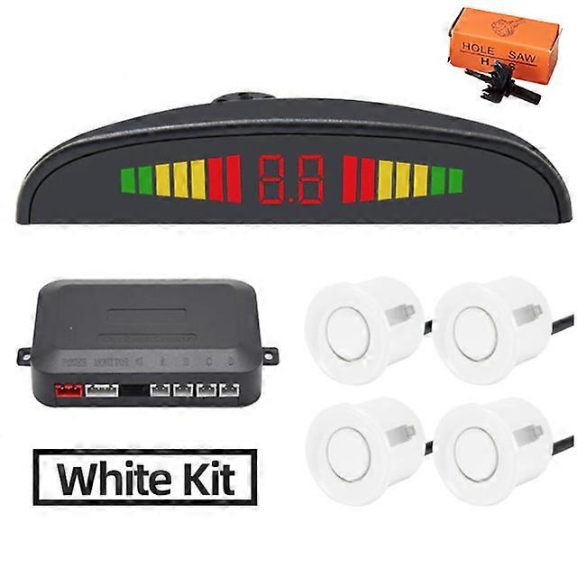 New Car Parking Sensors Auto Parktronic Kit LED Display Auto Parking Radar with 4 Sensors Reverse Backup Monitor Detector System