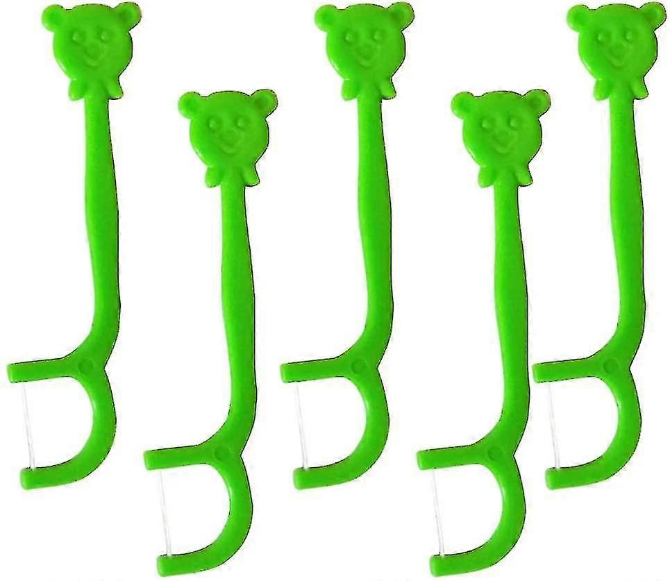 100pcs Floss     Cartoon Floss Pick Teeth Cleaner Dental Floss