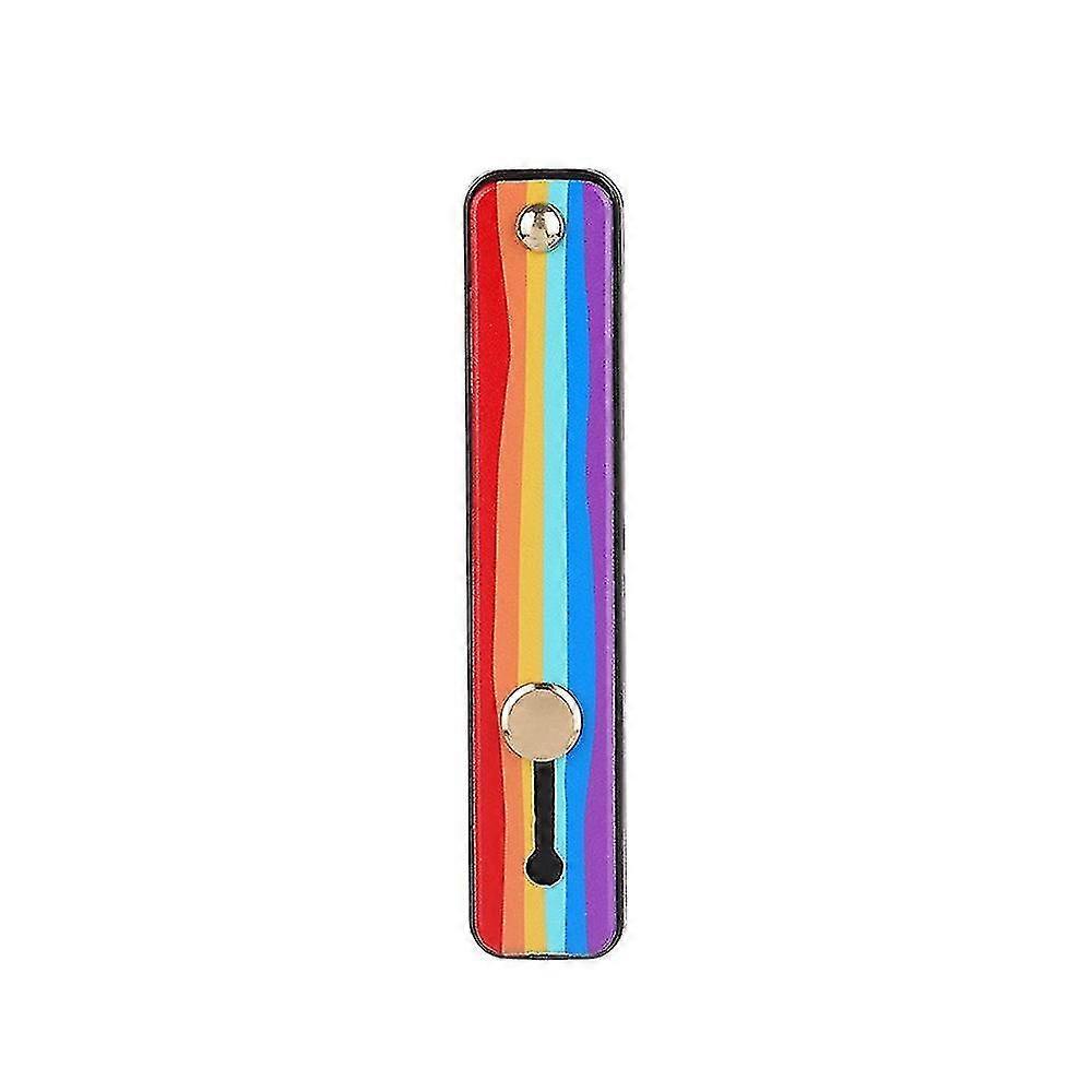 Multi-Function Finger Ring Holder Portable Finger Strap Bracket Rainbow Phone
