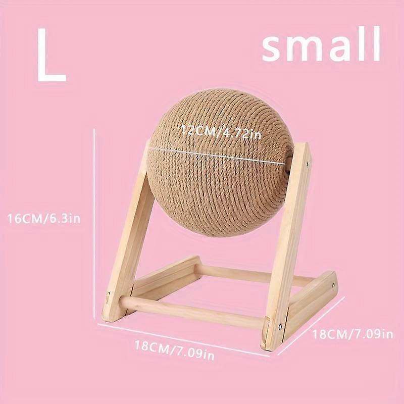 Durable Cat Scratching Ball Toy With Sisal Rope For Grinding Claws, Interactive Kitten Play Ball For Cats Indoor Supply