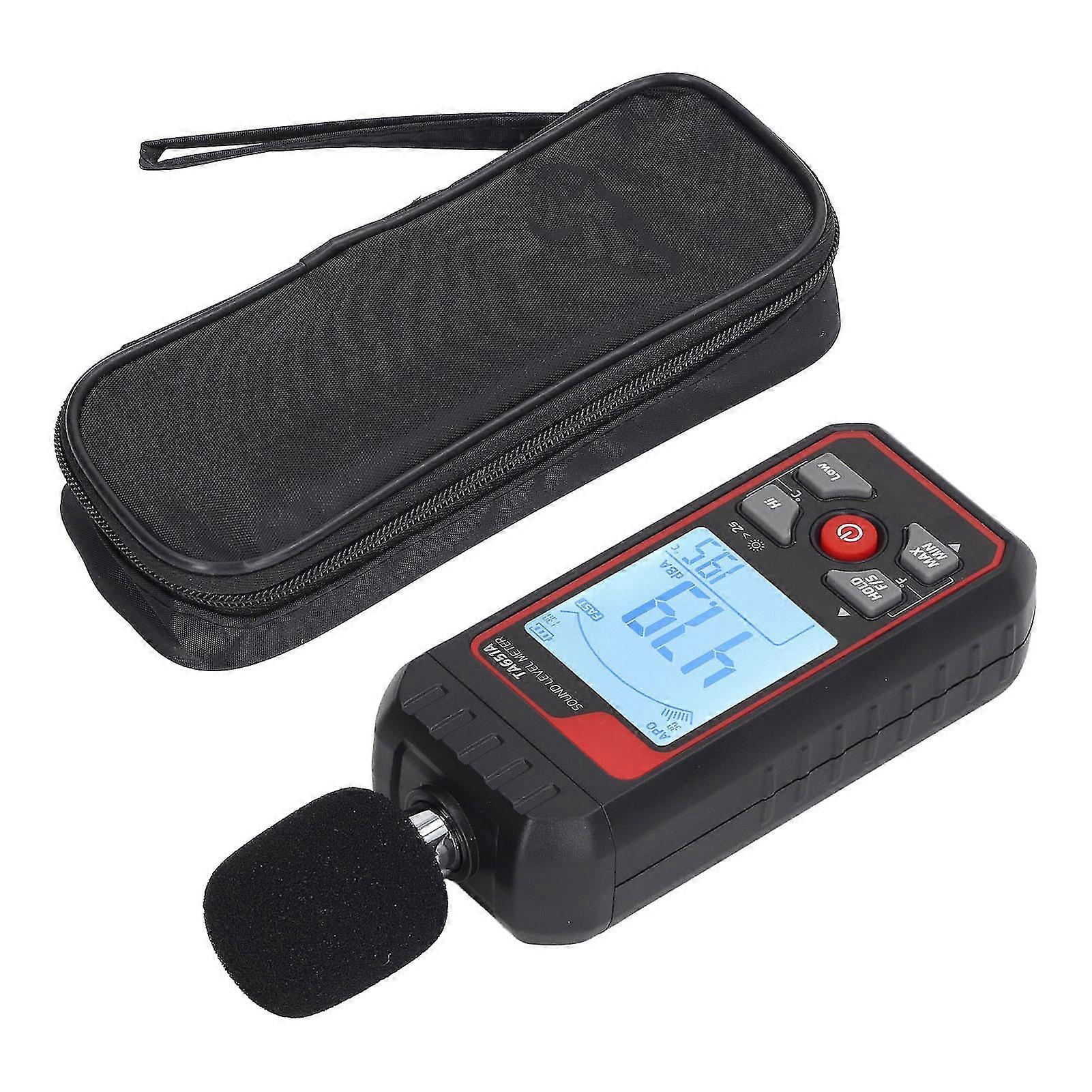 Sonomètre sensible avec mesure précise et réponse rapide - Testeur de bruit rétroéclairé par écran LCD (noir)